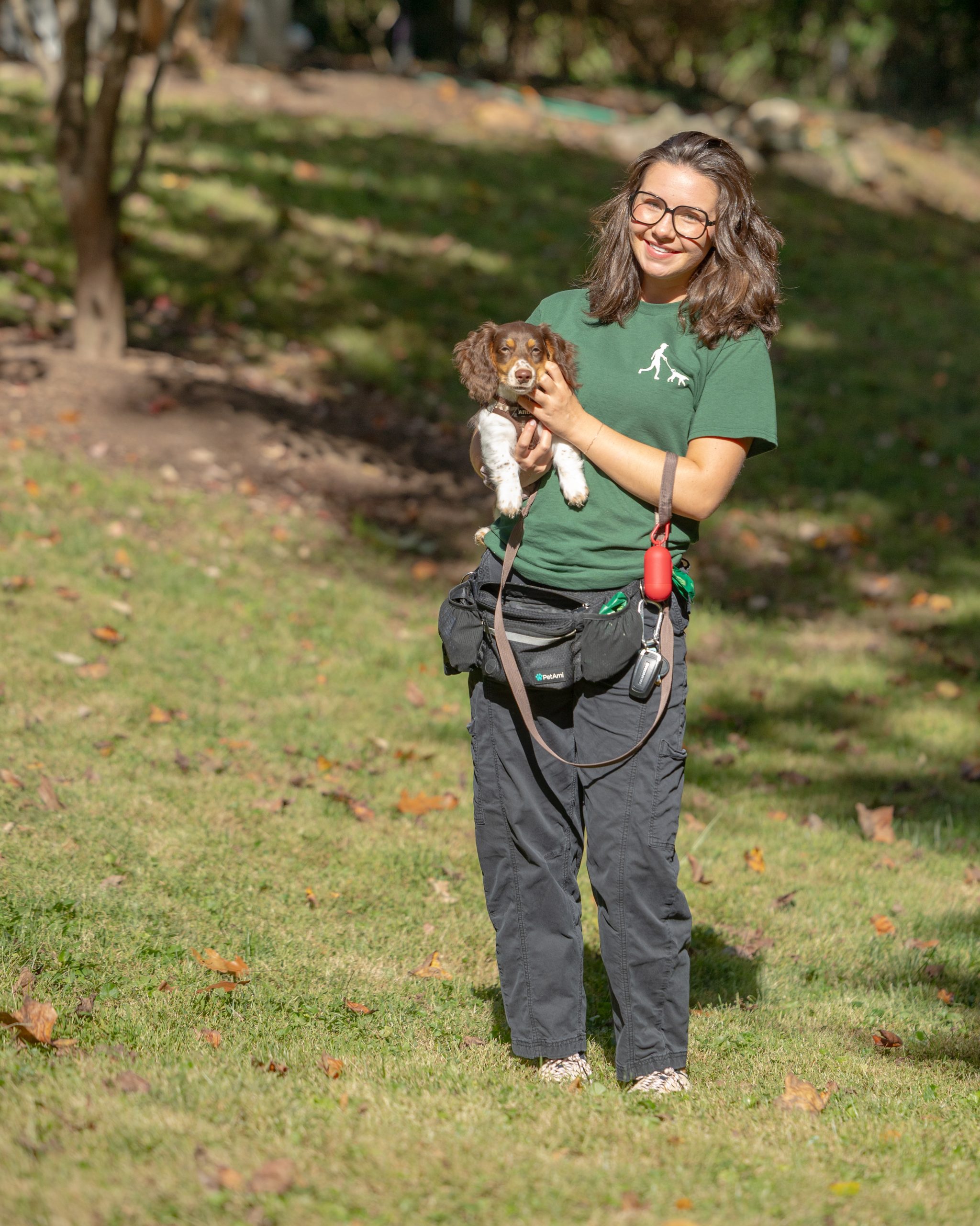 The Bethesda Dog Walkers team at Stratton Local Park in Bethesda, Maryland — professional dog walkers providing trusted pet care and dog walking services throughout Bethesda, Chevy Chase, Cabin John, and Potomac.